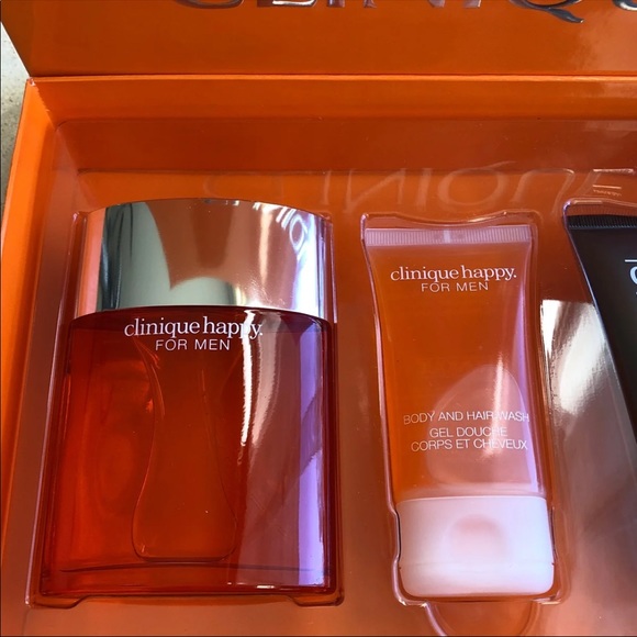 Clinique HAPPY cologne/body/face wash gift set MEN - Picture 2 of 6